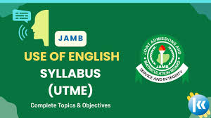 What is the Syllabus for JAMB Use of English?